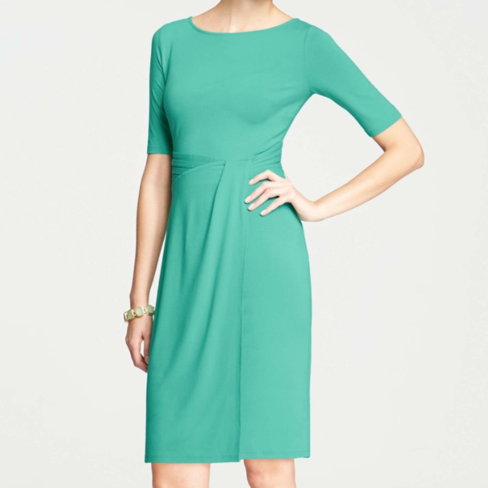 Ann Taylor Twist Wrap Jersey Dress